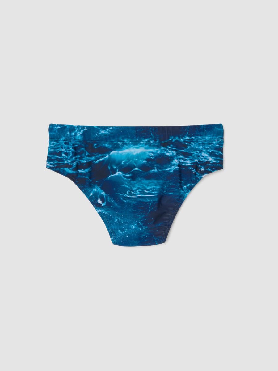 Slip mare blu in tessuto elasticizzato_1
