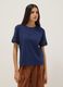 Blue short-sleeved pure cotton T-shirt_2