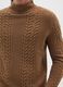 Brown Regular Fit Knitted Jumper_3