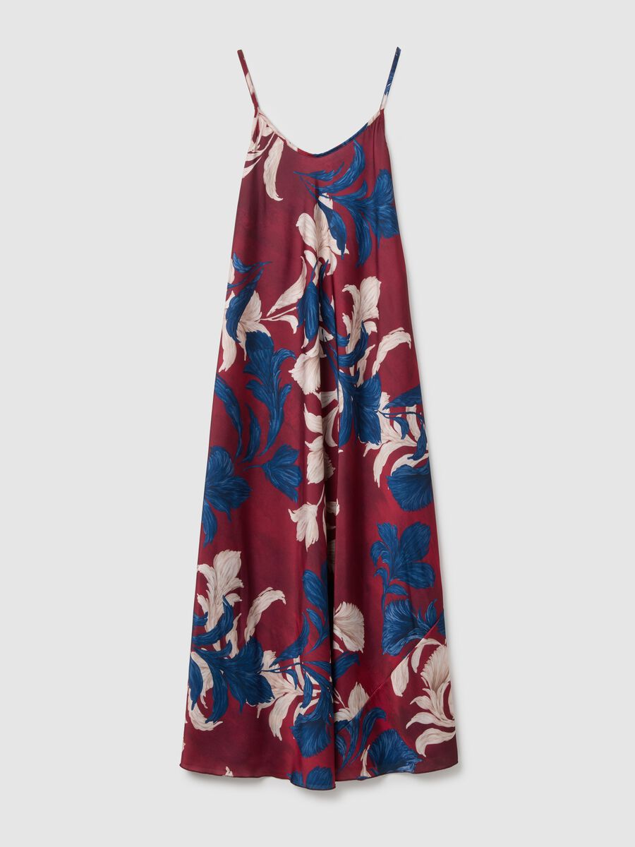 Multicolour regular fit dress with flowers_4
