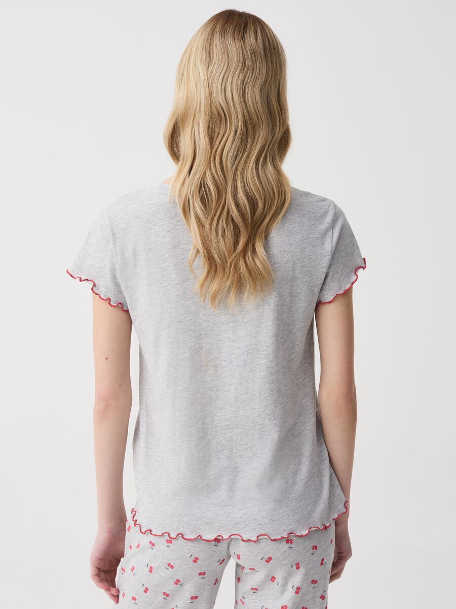 Pyjama top with wavy edging and cherries print_2
