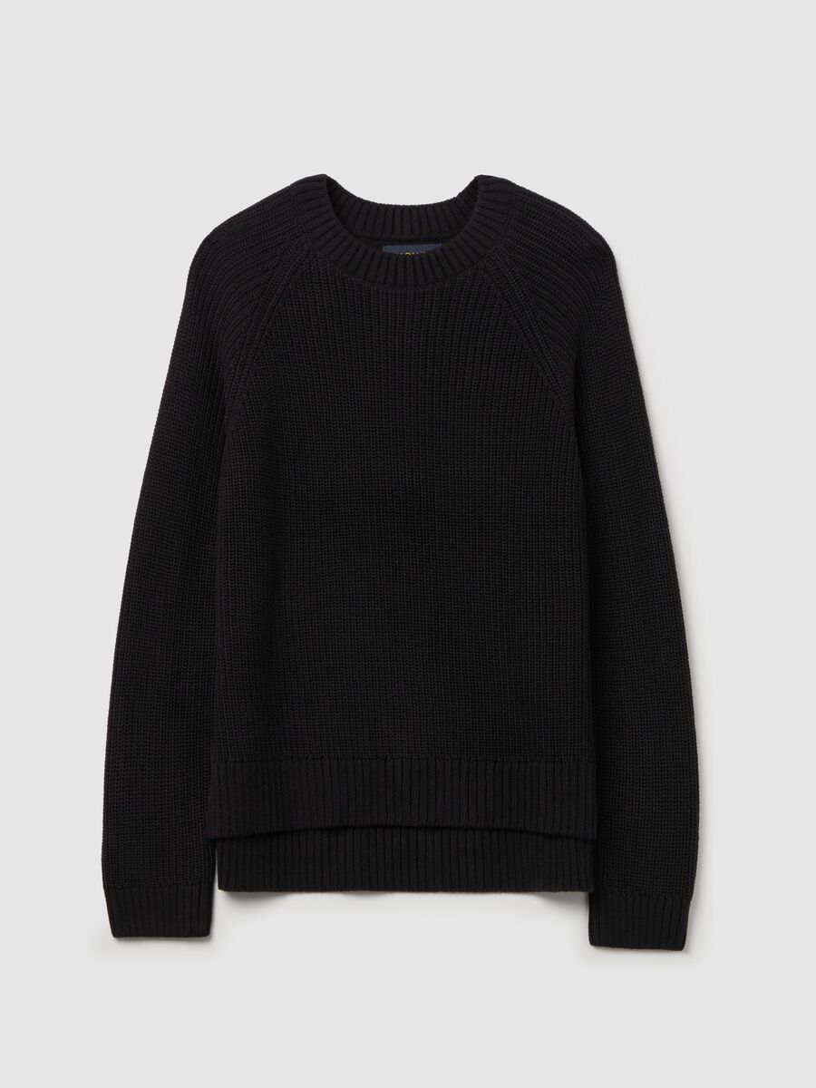Knit pullover with raglan sleeves_4
