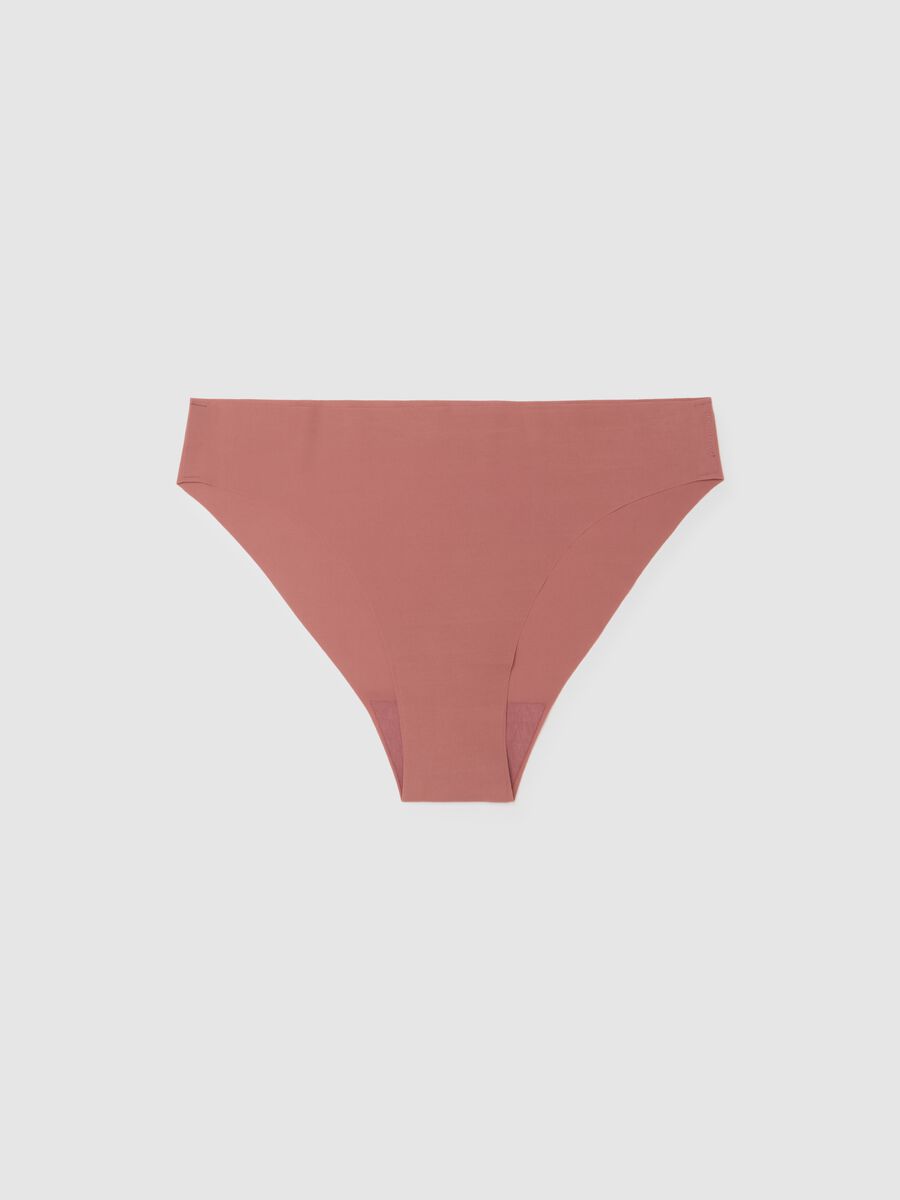Regular Fit Pink Fabric Briefs_4