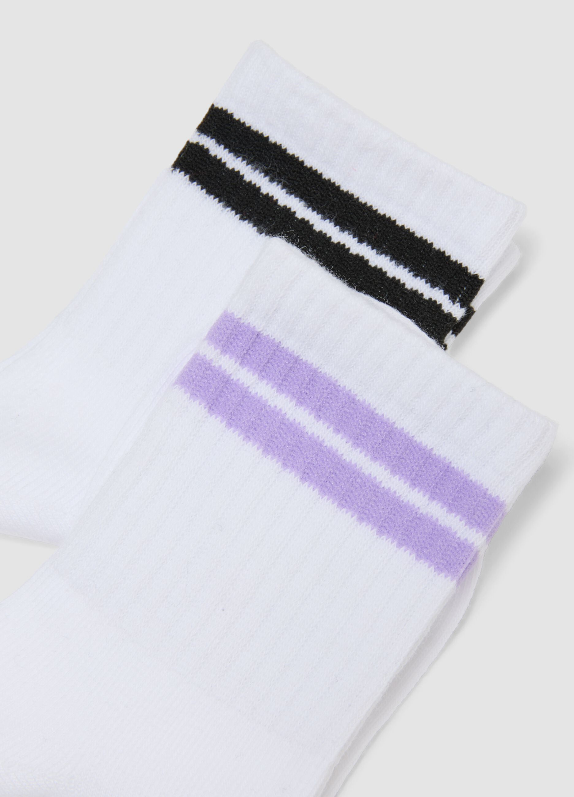 3-pack of white short socks in stretch organic cotton for girls
