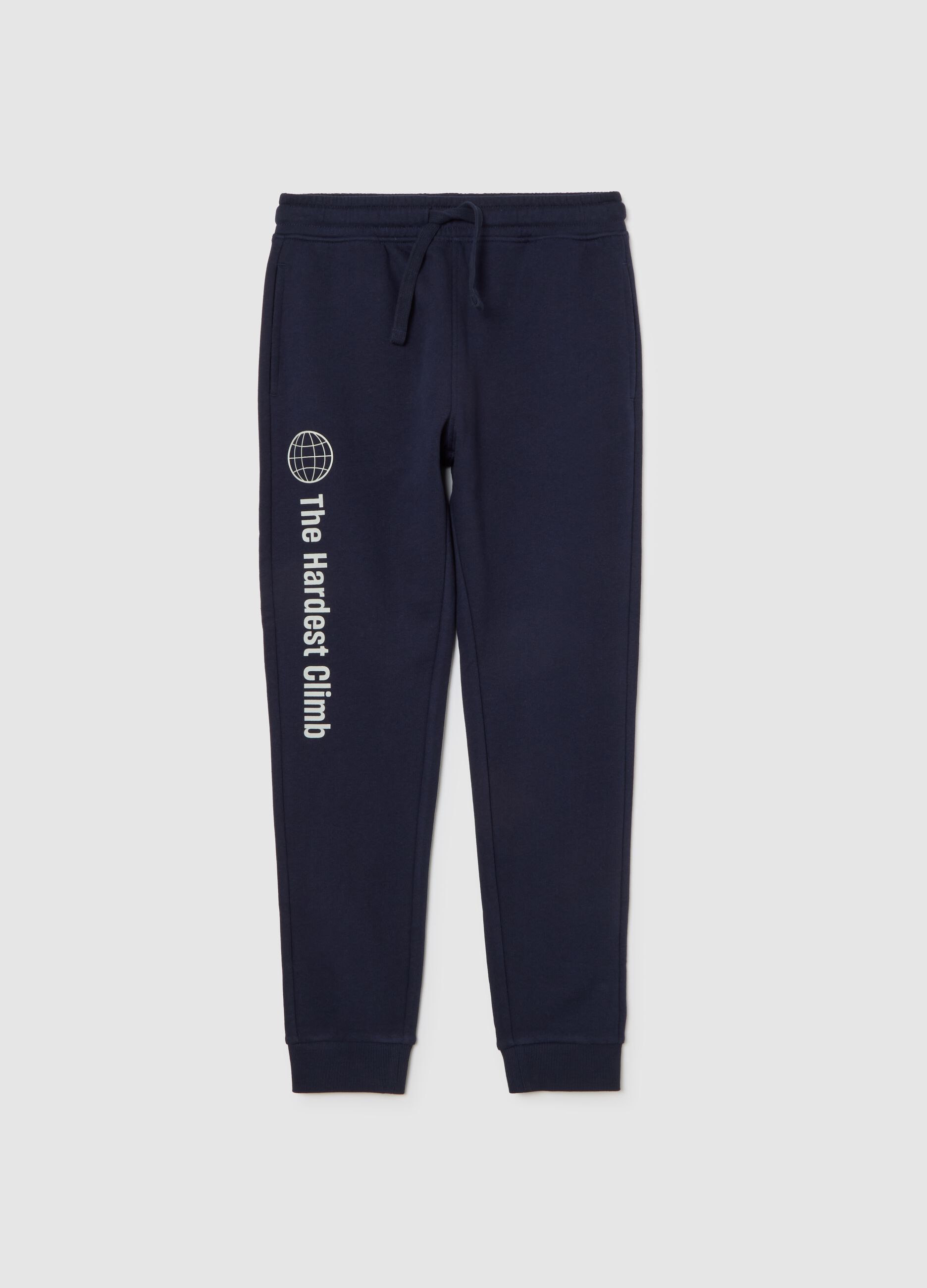 Blue cotton trousers for boys