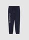 Blue cotton trousers for boys_0