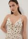 Beige floral pure viscose mini dress_1