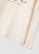 Beige long-sleeved organic cotton T-shirt with front print_2