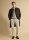 Green wool and viscose blend coat, regular fit_1