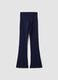 Girls&rsquo; blue slim-fit stretch organic cotton trousers_6
