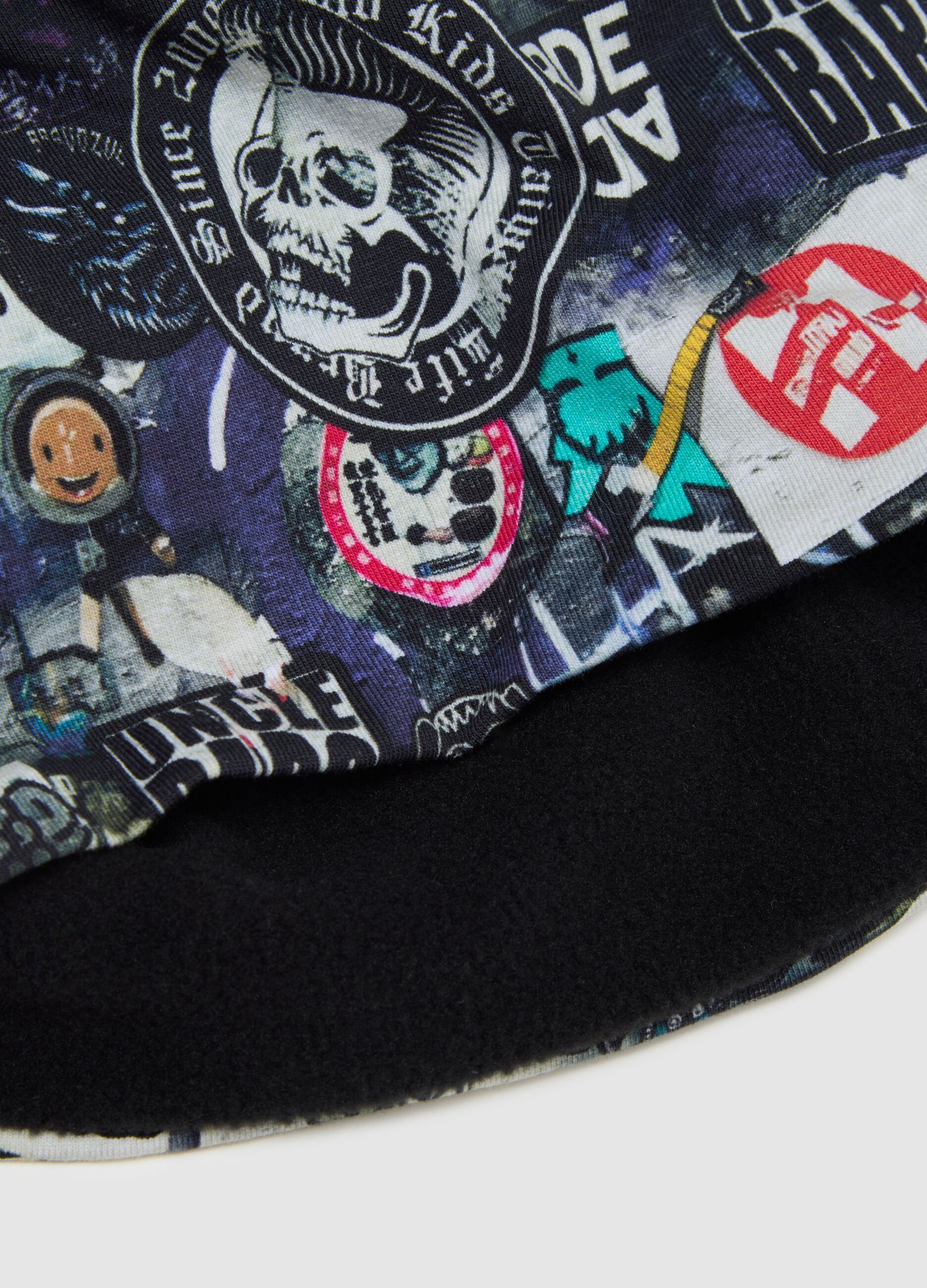 Elasticated multicolour cotton boy's beanie