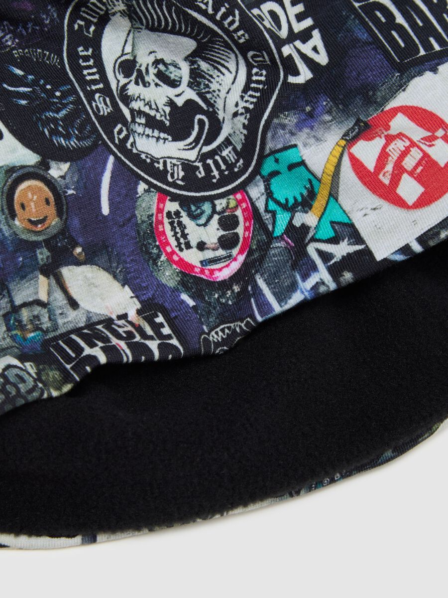 Elasticated multicolour cotton boy's beanie_1