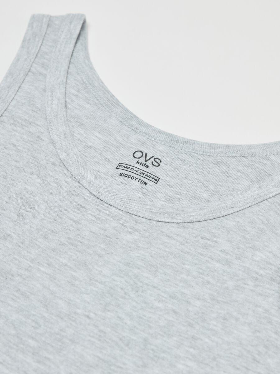 Two-pack racerback vests in organic cotton_2