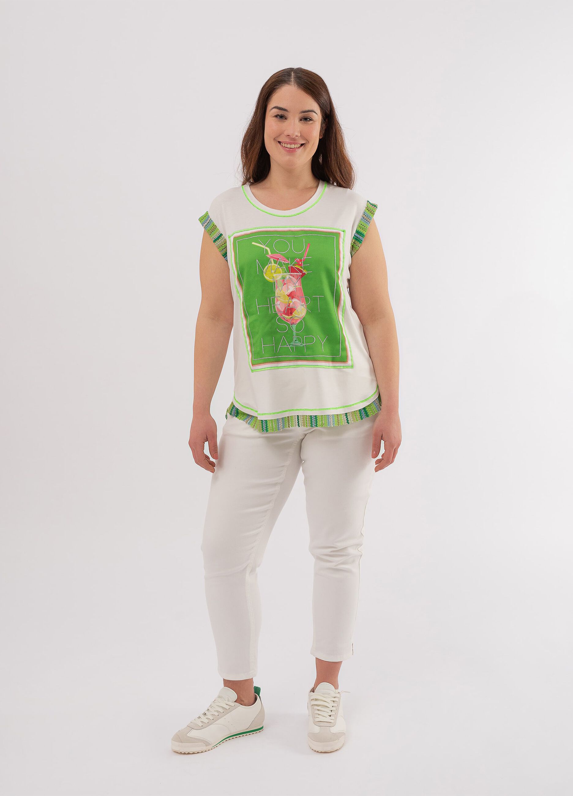Ovs T-shirt con stampa cocktail Curvy