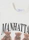 Relaxed Fit White Pure Cotton T-Shirt with Emblem_5