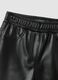 Pantaloni neri flare con vita elasticizzata_1