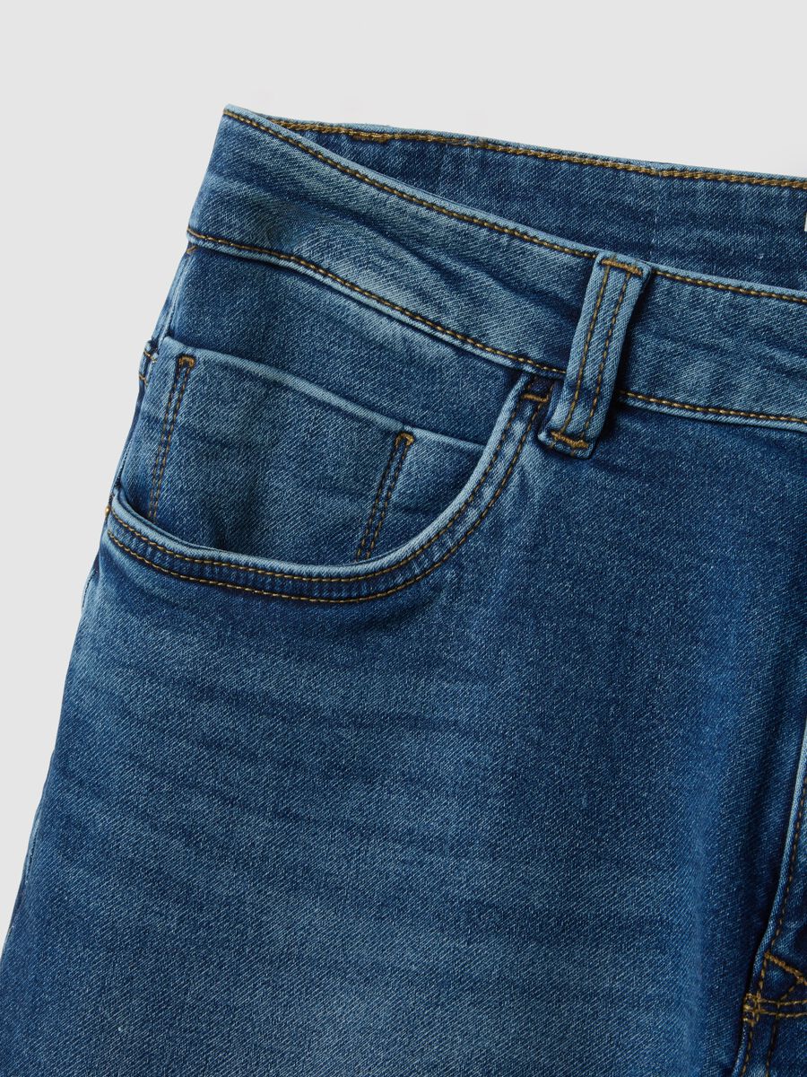 Slim fit blue denim jeans_5