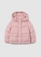 The Iconic Puffer pink hooded jacket for girls_1