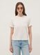Beige short-sleeved pure cotton regular-fit T-shirt_2