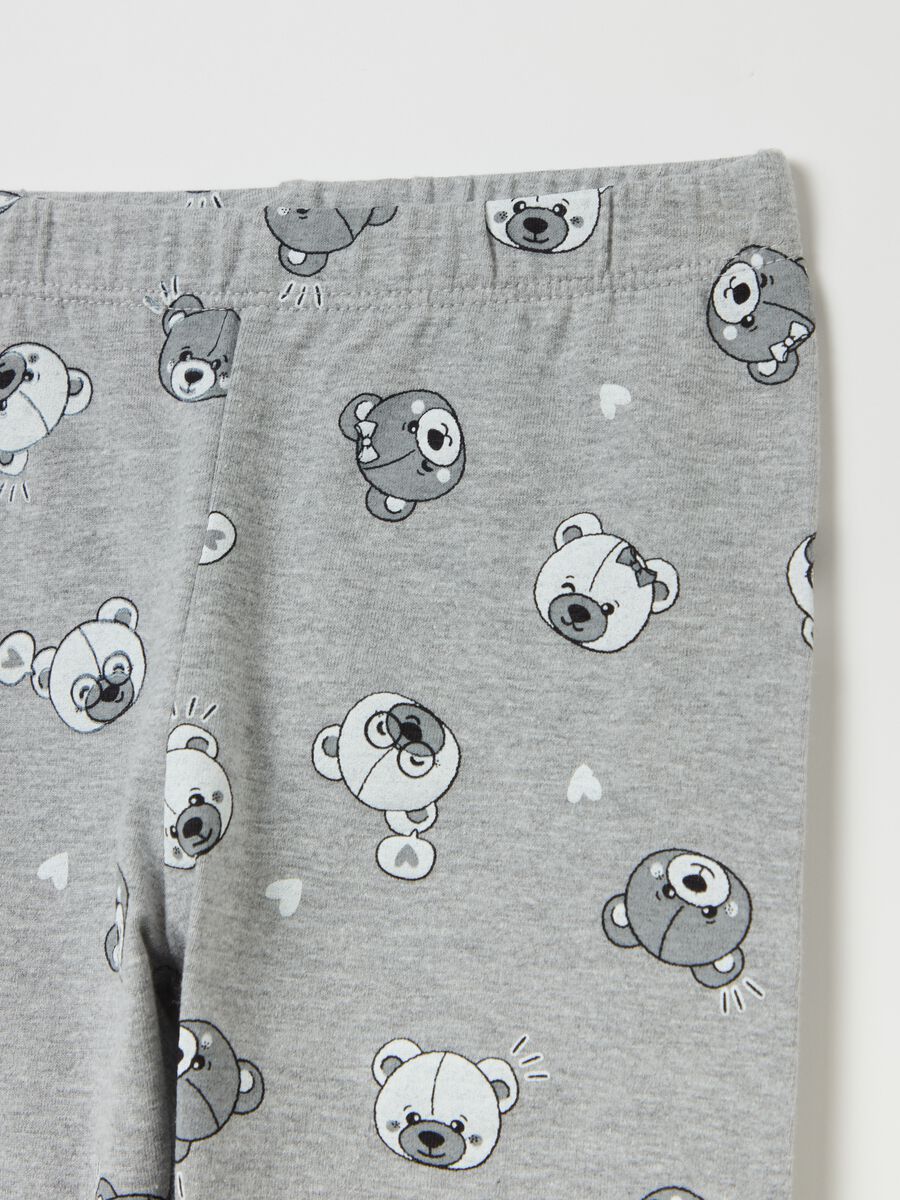 Printed stretch cotton leggings_2