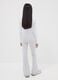 Girls&rsquo; grey flared trousers in stretchy organic cotton_1