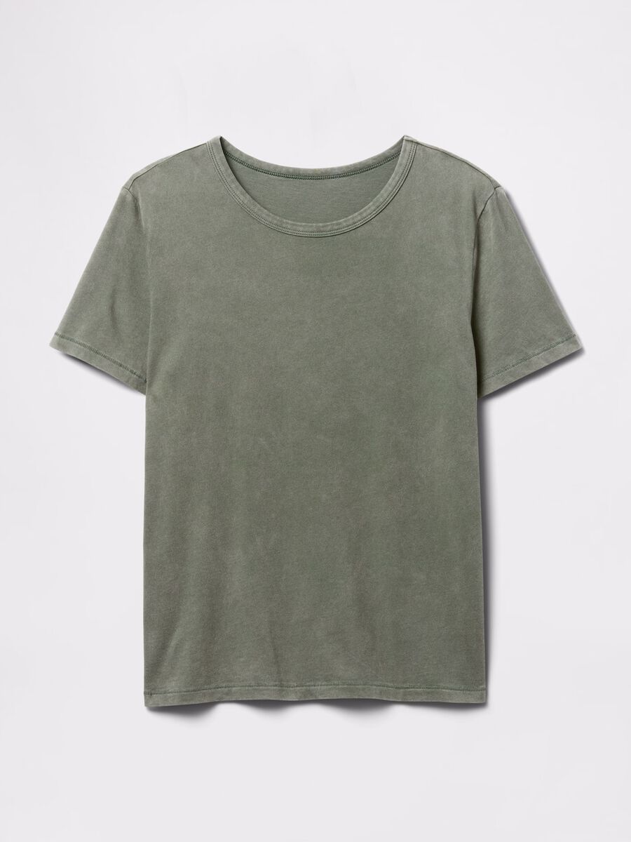 Green T-shirt in 100% cotton_3