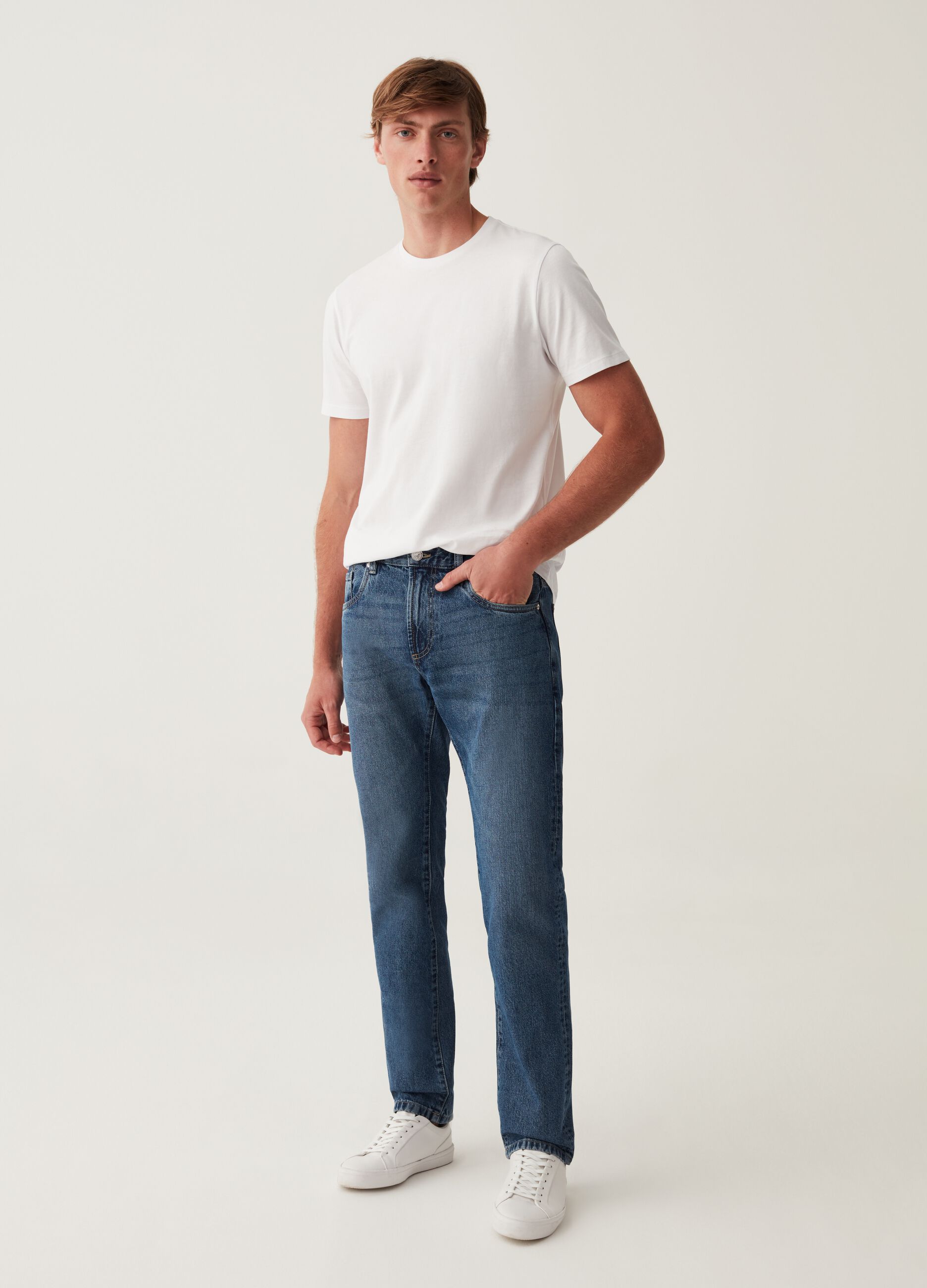 Jeans regular fit acid wash_0