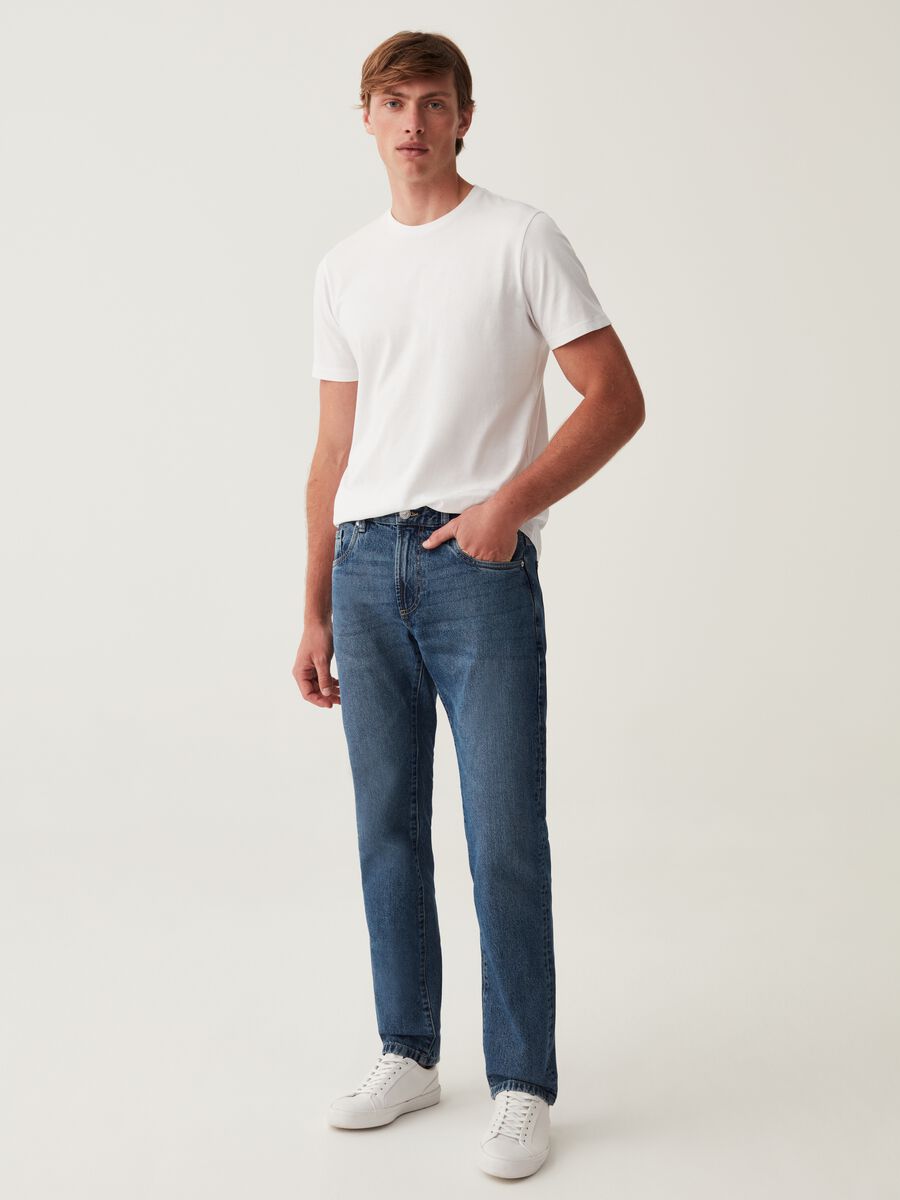 Jeans regular fit acid wash_0