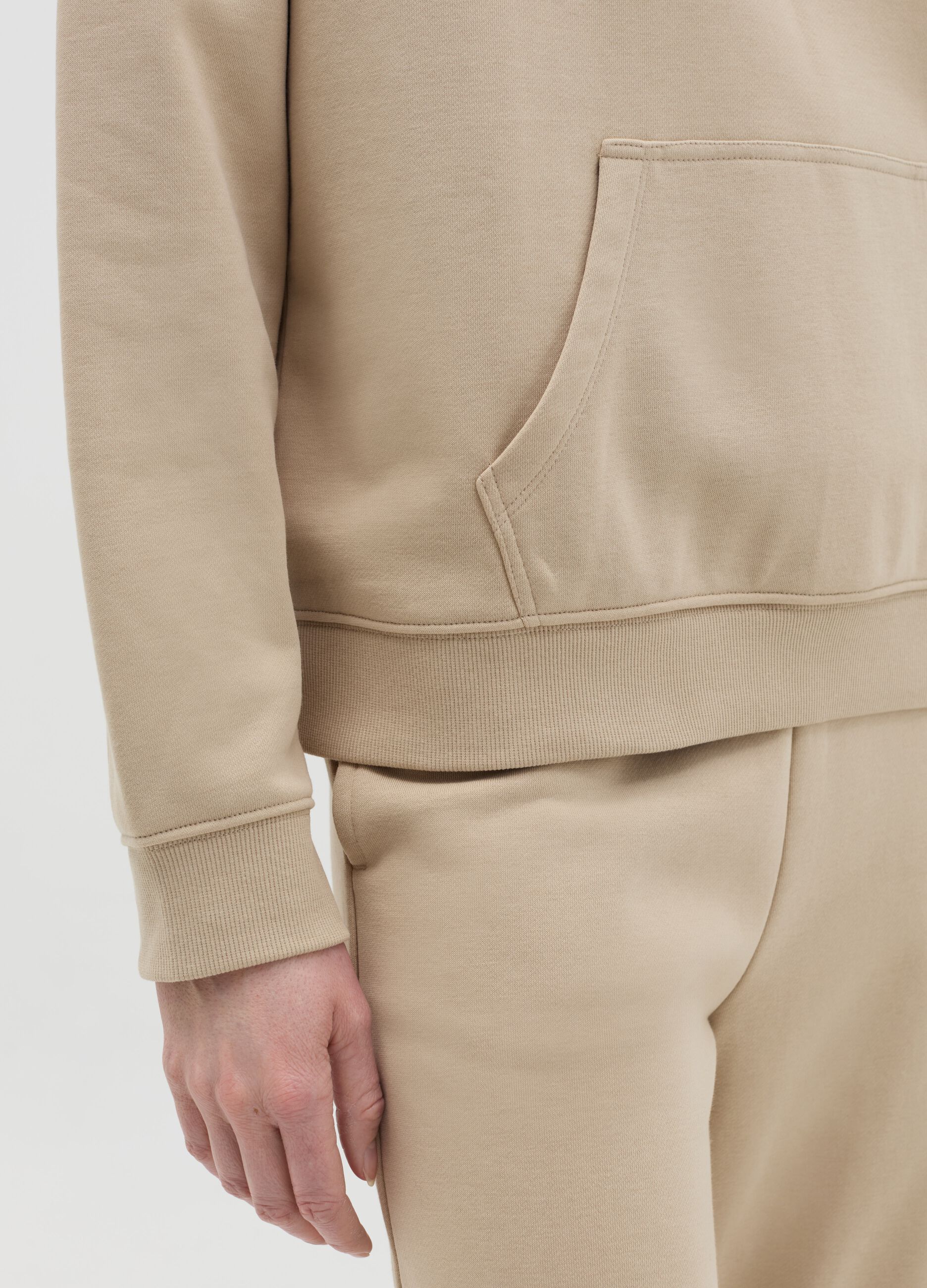 French terry sweatshirt with hood