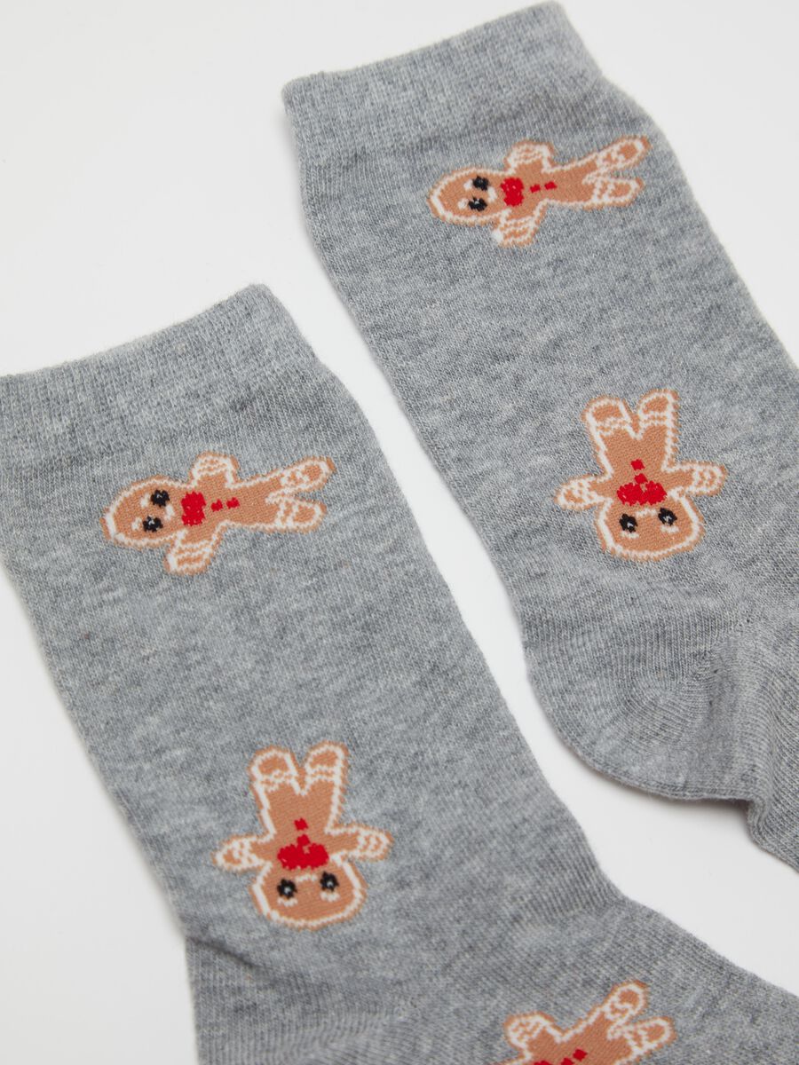 Two-pair pack socks in organic cotton with Christmas design_2