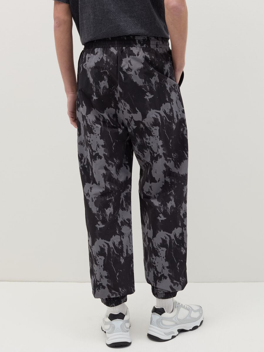 B.ANGEL X THE SEA BEYOND tie-dye joggers with drawstring_2