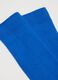 Blue midi cotton blend socks_1