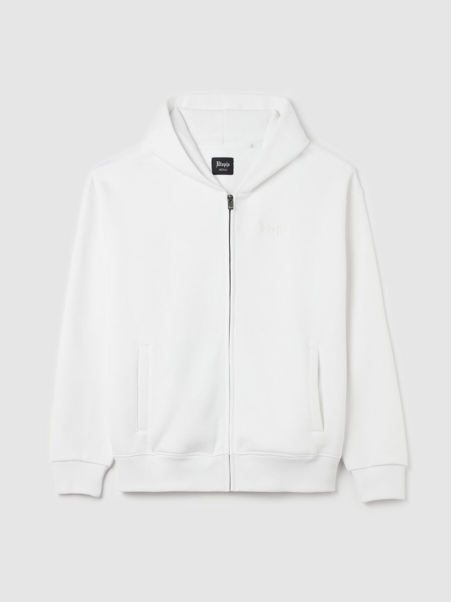Zip Hoodie White_5