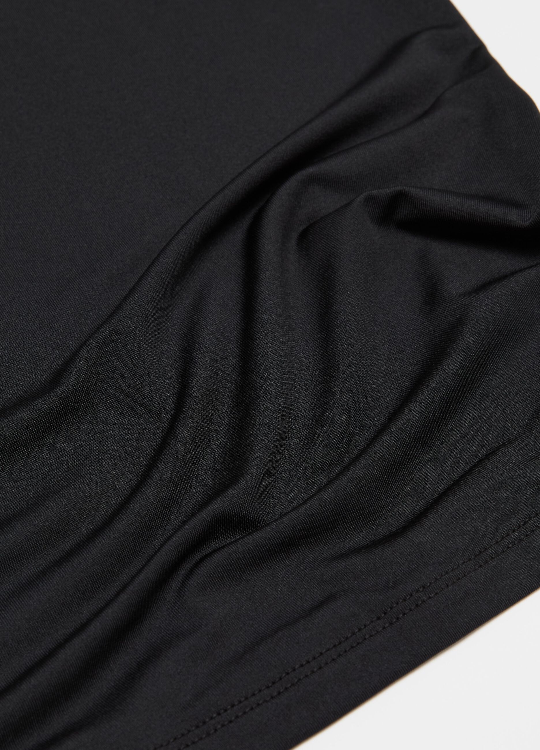 Microfibre vest with V neck