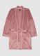 Pink robe with waist belt_4