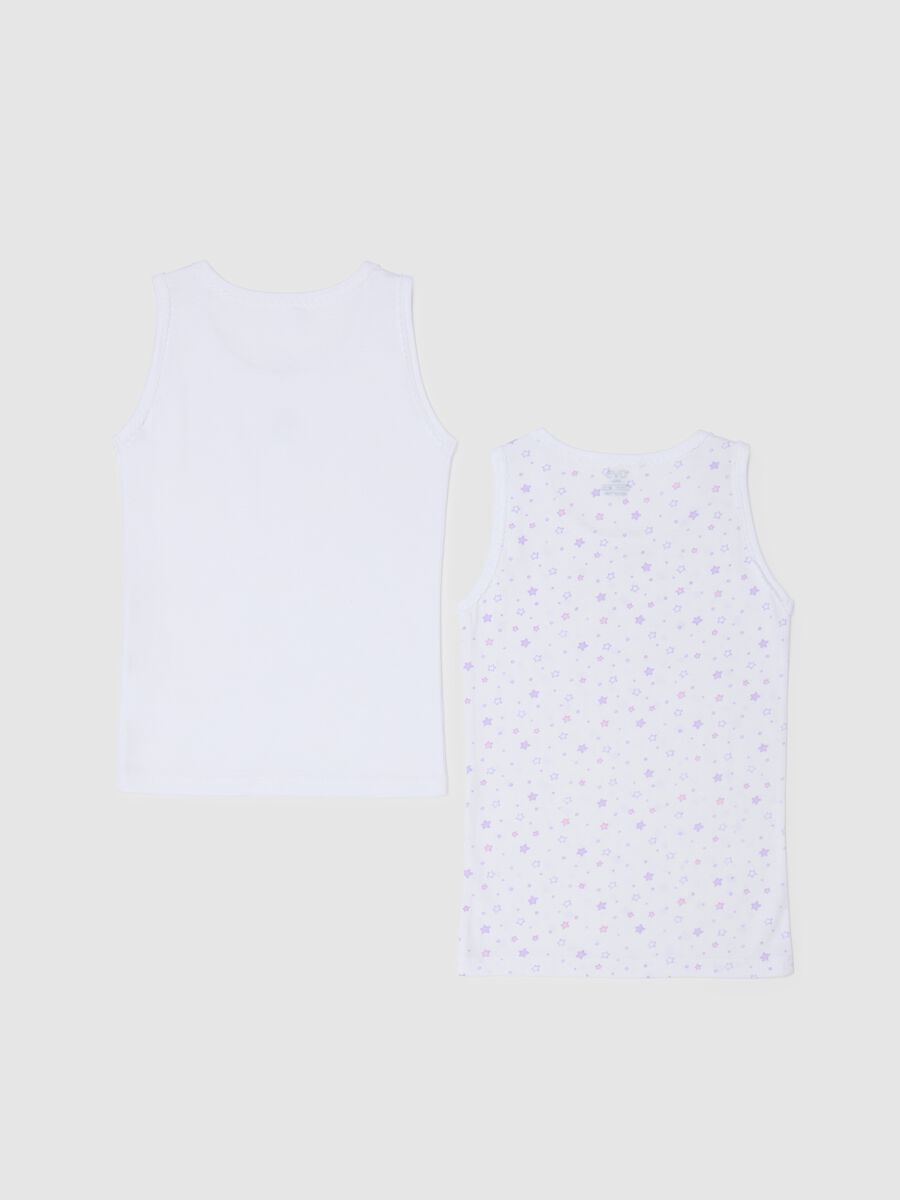 Girls' cotton vest twin-pack in multicolour_1