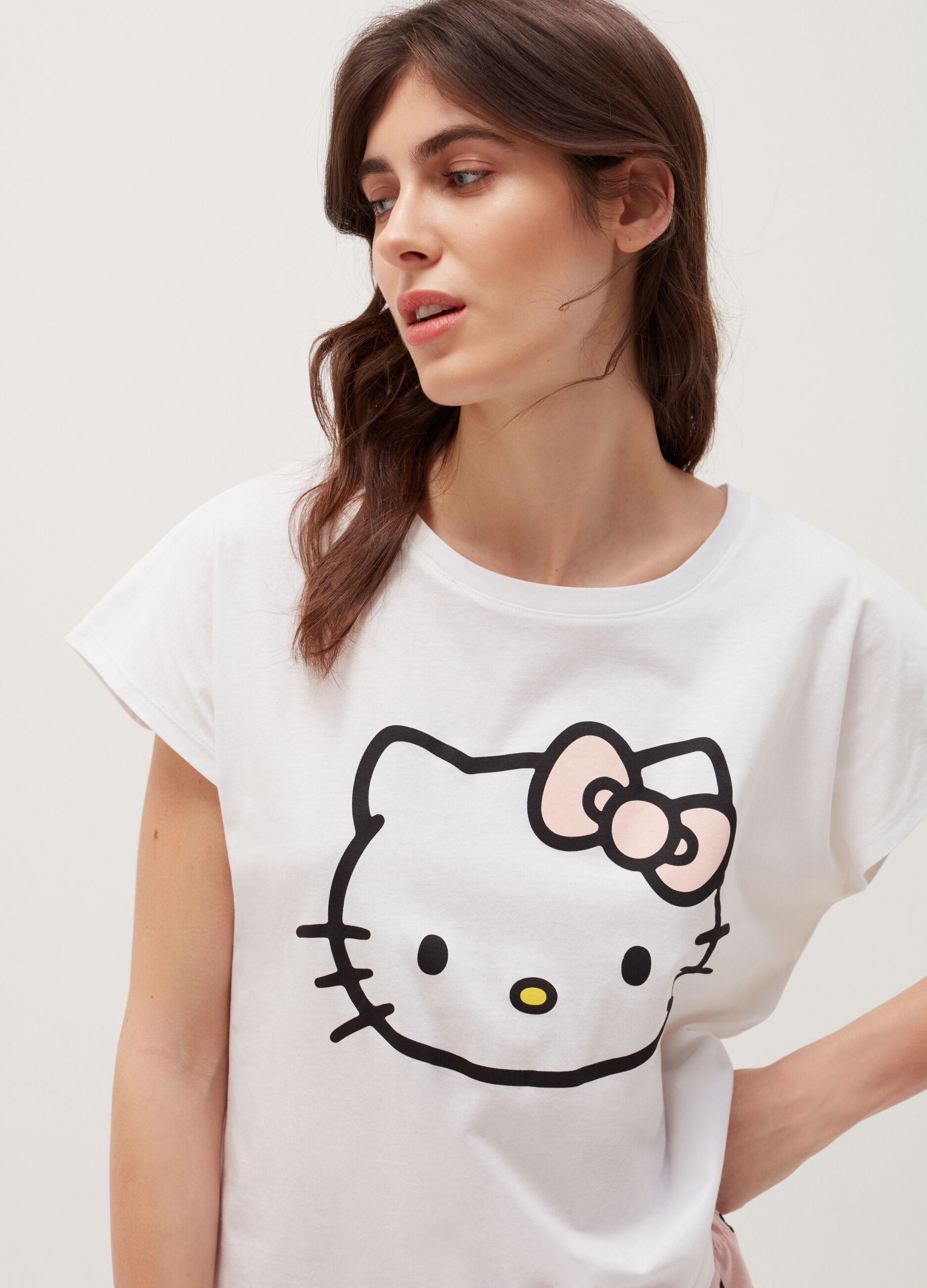 Cotton pyjamas with Hello Kitty print