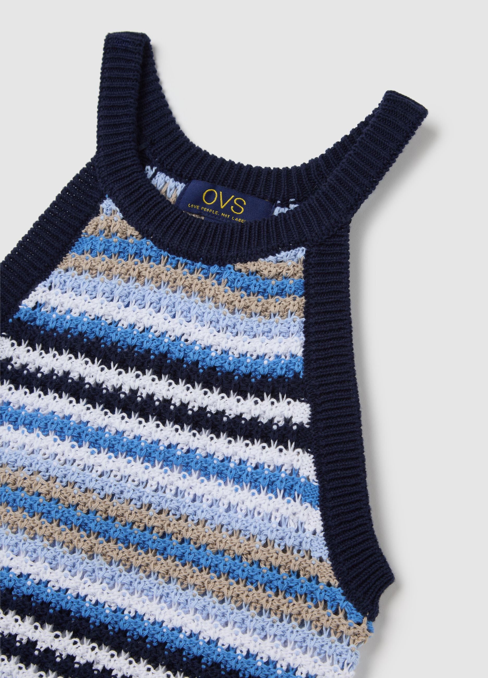 Multicolour Striped Sleeveless Top by Ovs