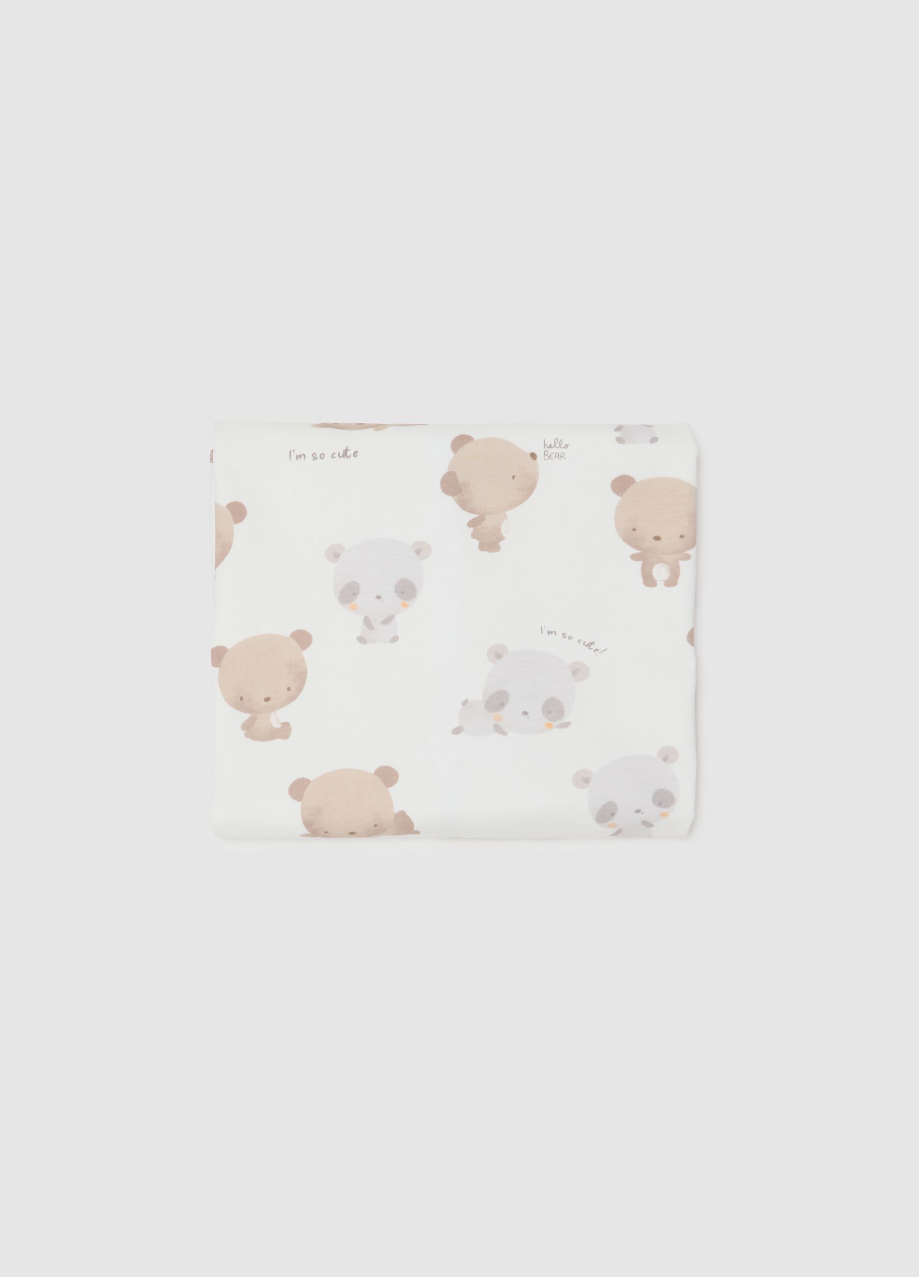 White pure cotton children's blanket