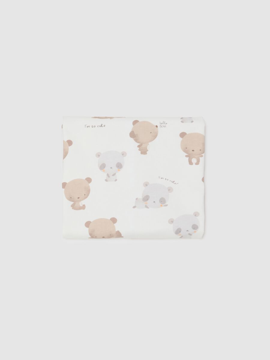 White pure cotton children's blanket_1