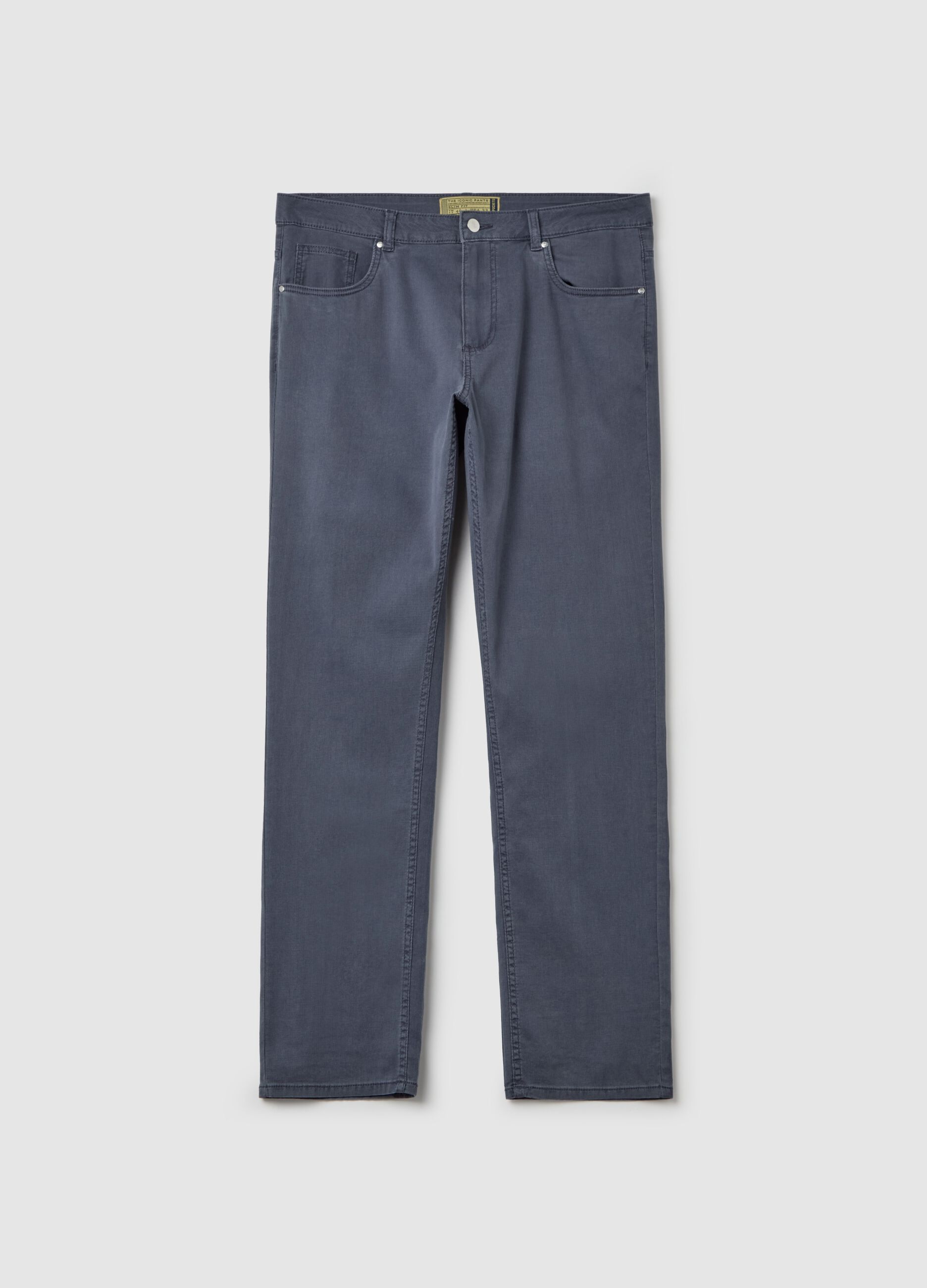 Slim-fit trousers with five pockets