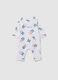 Infant's white pure cotton overall_0