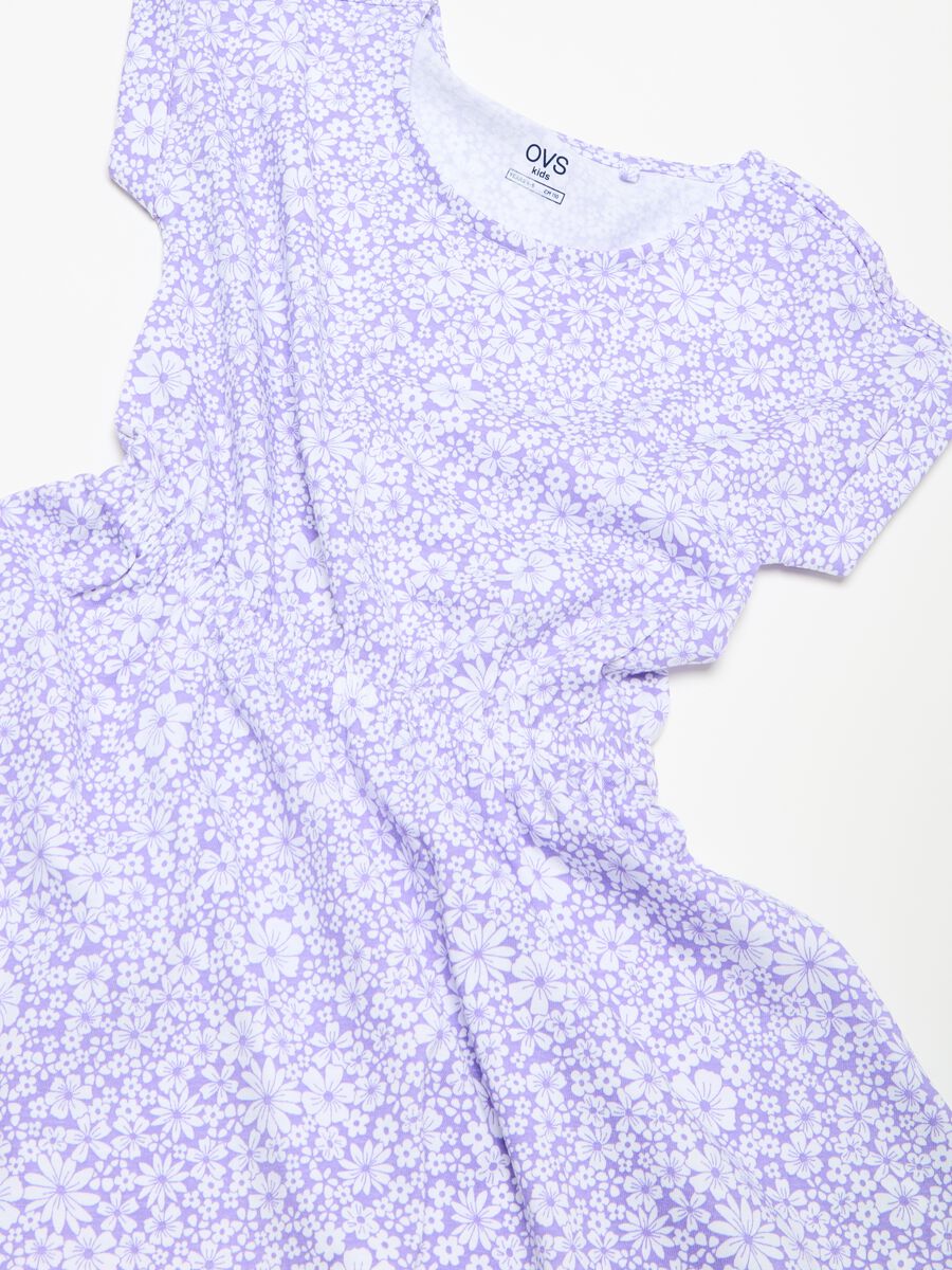 Cotton dress with small flowers print_2