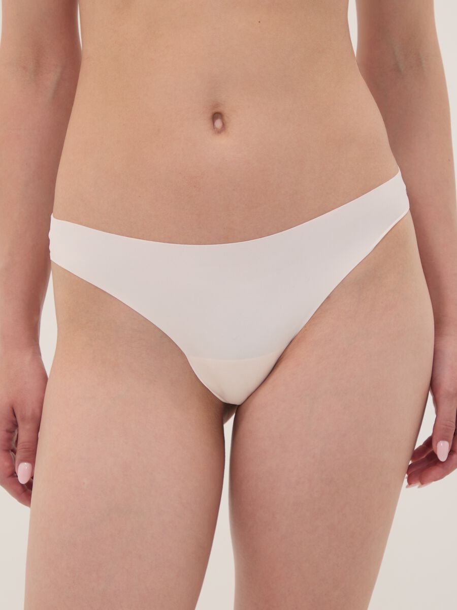 Pink stretch microfibre Brazilian briefs_1