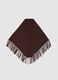 Brown scarf with fringes_0