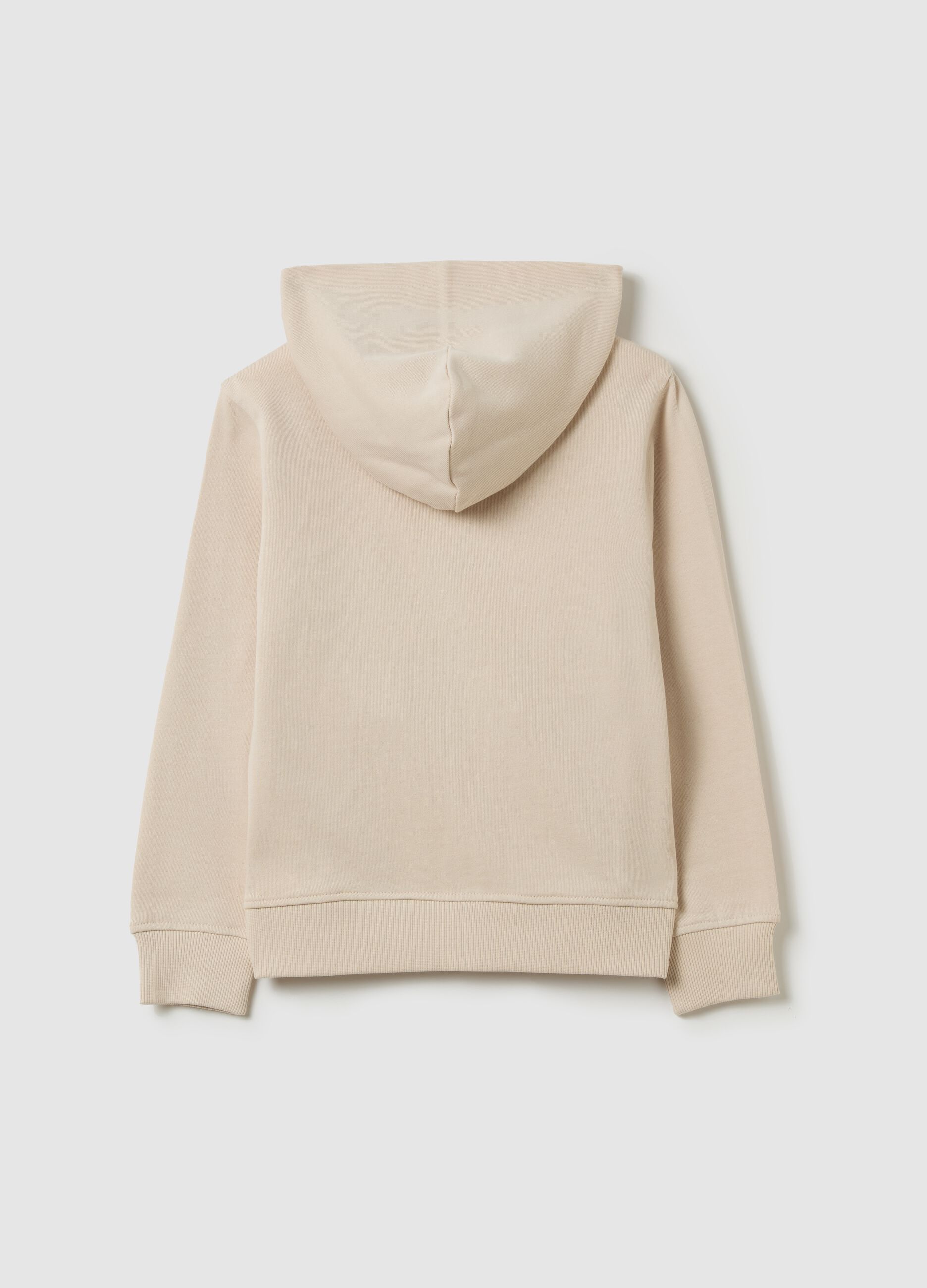 French terry full-zip hoodie