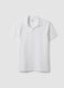 White stretch cotton polo shirt_0