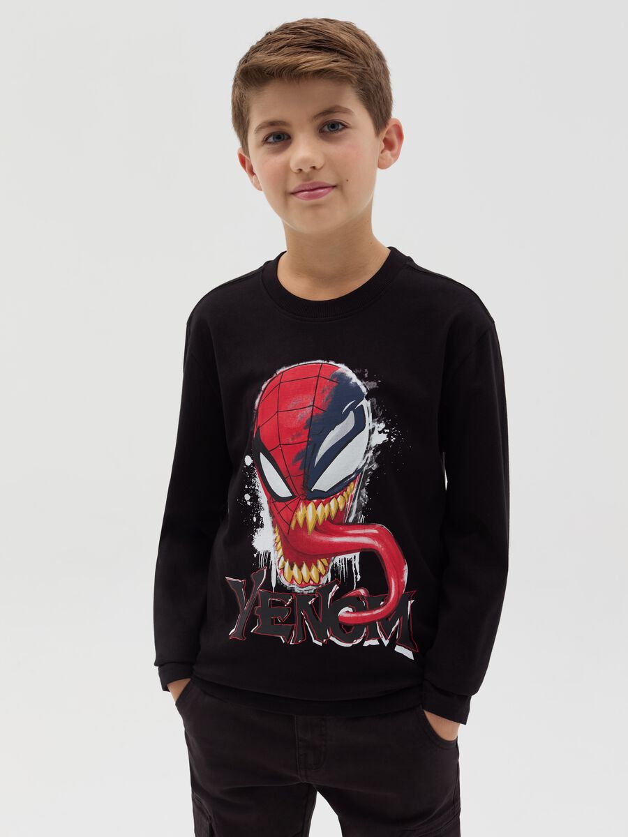 T-shirt a maniche lunghe stampa Venom_0