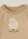 Beige striped set with embroidered sheep_2