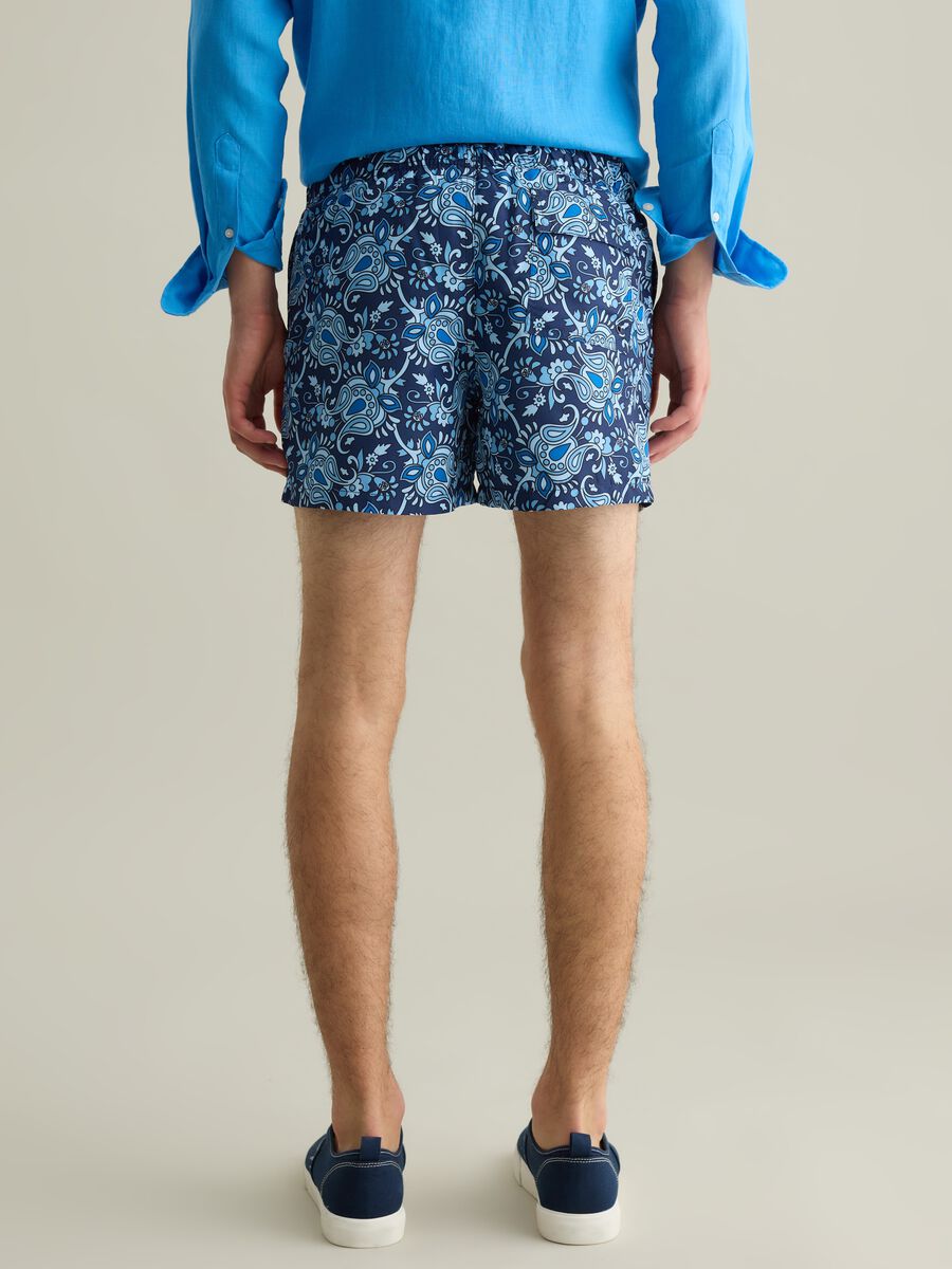 Blue paisley print swim boxers Piombo_2